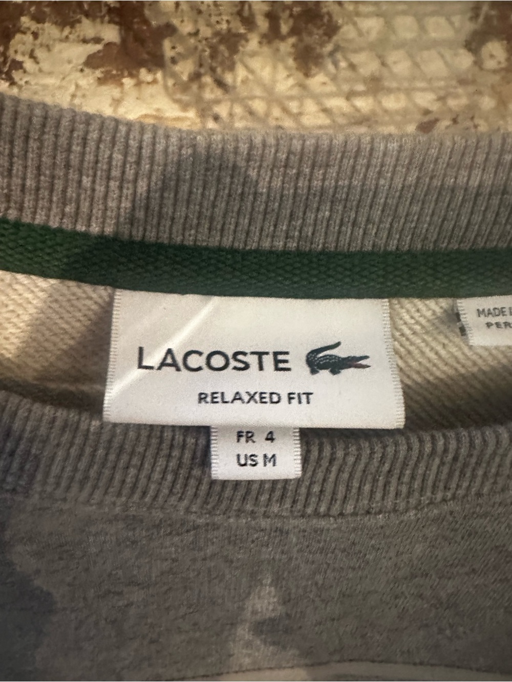 Lacoste Men's Relaxed Fit Organic Cotton Sweatshirt, Size M - Picture 3 of 6